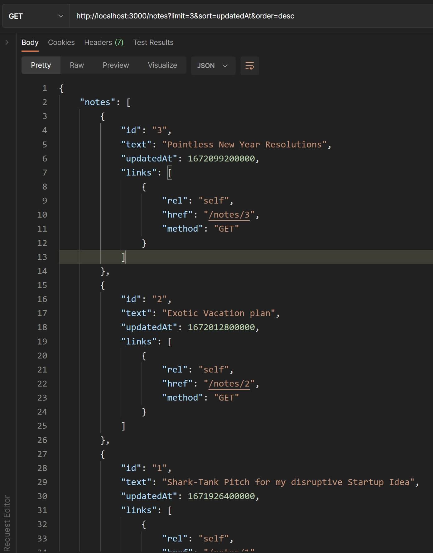 valid sorting params return proper sorted response